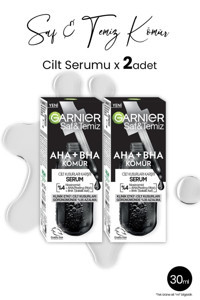 Garnier Saf & Temiz AHA + BHA Kömür Canlandırıcı Jel Yüz Serumu 2x30 ml