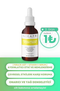 Licape Ferulic Acid Plus Vitamin C Yüz Dolgunlaştıran Canlandırıcı Jel Yüz Serumu 30 ml