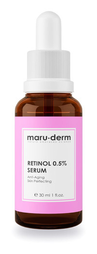 Maru.derm Retinol 0.5% Canlandırıcı Yaşlanma Kırışıklık Karşıtı Jel Yüz Serumu 30 ml