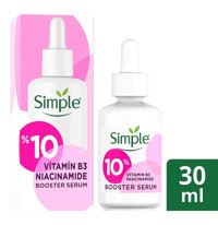 Simple Booster %10 B3 Niacinamide Canlandırıcı Yaşlanma Kırışıklık Karşıtı Jel Yüz Serumu 30 ml
