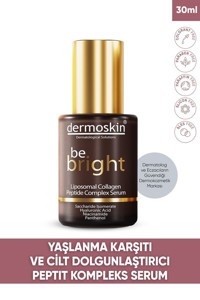 Dermoskin Be Bright Liposomal Collagen Peptit Complex Yüz Dolgunlaştıran Canlandırıcı Yaşlanma Kırışıklık Karşıtı Jel Yüz Serumu 30 ml