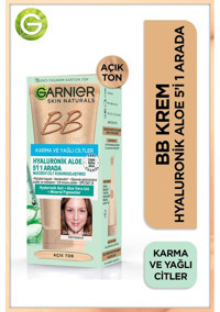 Garnier Mucizevi Karma ve Yağlı Ciltler İçin Su Bazlı Sivilce Yapmayan BB Krem Açık Ton