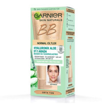 Garnier Hyaluronik Aloe Karma ve Yağlı Ciltler İçin Su Bazlı Sivilce Yapmayan BB Krem Orta Ton
