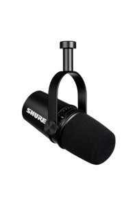 Shure MV7 Dinamik XLR Kablolu Yayıncı USB Masaüstü Mikrofonu Siyah