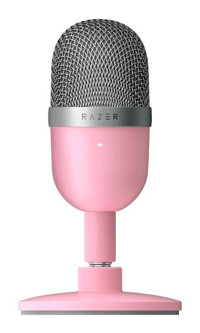 Razer Seiren Mini Profesyonel Condenser Type A Kablolu Yayıncı USB Oyuncu Masaüstü Mikrofonu Pembe