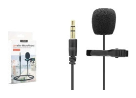 Hadron HD571 Condenser 3.5 mm Kablolu Yayıncı Oyuncu Yaka Mikrofonu Siyah