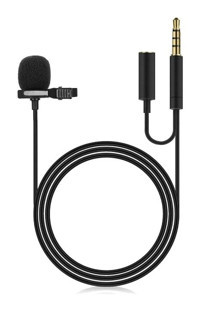 Powermaster JH-043-A 3.5 mm Kablolu Yaka Mikrofonu Siyah