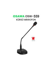 Osawa OSW-559 Profesyonel Condenser XLR Kablolu Masaüstü Mikrofonu Siyah