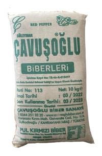 Çavuşoğlu Acı İri Kıyım Pul Biber 10 kg