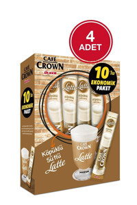 Cafe Crown Sade 17 gr 10 Adet Latte Hazır Kahve