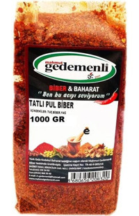 Gedemenli Tatlı Pul Biber 1 kg