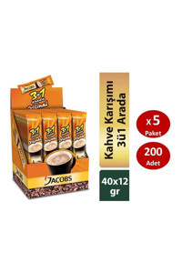 Jacobs 3'ü 1 Arada Sade 12 gr 40 Adet Granül Kahve Hazır Kahve