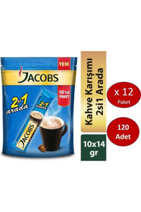 Jacobs 2'si 1 Arada Sade 14 gr 120 Adet Granül Kahve Hazır Kahve