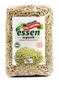 Essen Organik Yeşil Mercimek 750 gr