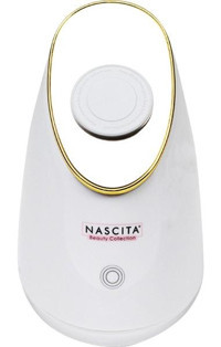 Nascita Tüm Ciltler 1 Başlıklı Buharlı Kablolu Yüz Temizleme Cihazı Beyaz