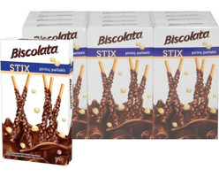 Biscolata Stix Pirinç Patlaklı Bisküvi 12x34 gr