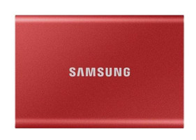 Samsung T7 MU-PC2T0R/WW 2 TB USB Type C USB C Taşınabilir SSD Kırmızı