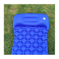 Upland Airmat Şişme Katlanır Kamp Tek Kişilik Şişme Yatak Mavi