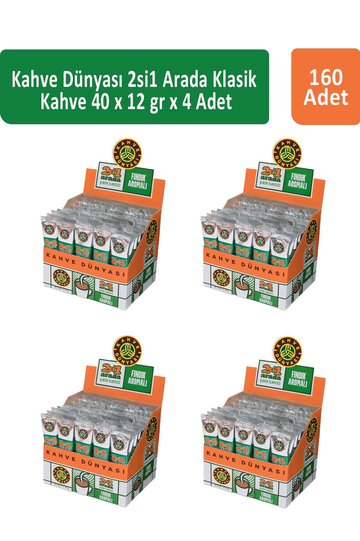 Kahve Dünyası 2'si 1 Arada Fındıklı 160x12 gr Hazır Kahve