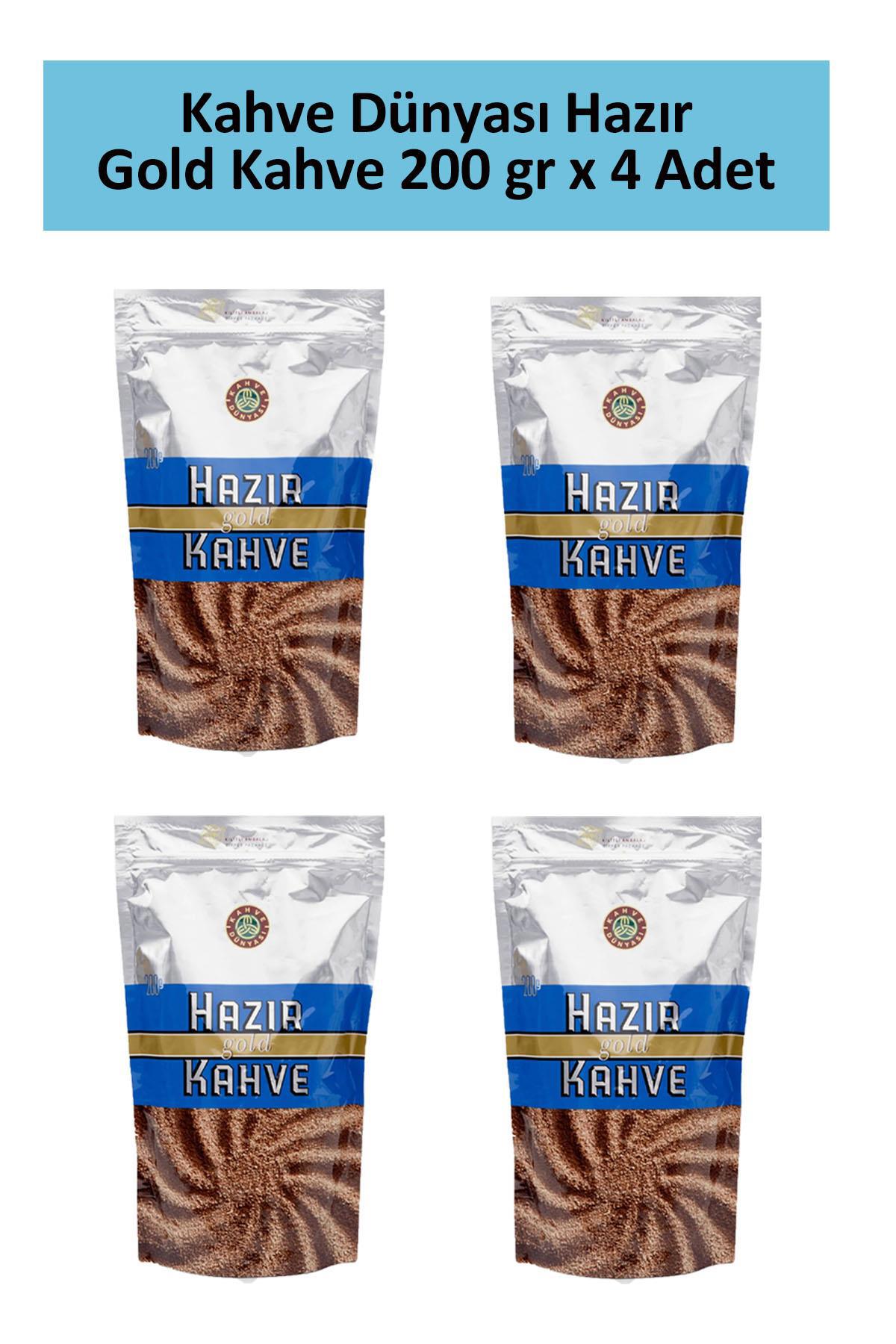 Kahve Dünyası Gold Sade 4x200 gr Hazır Kahve