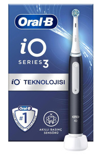 Oral b iO 3 Işıklı Orta Şarjlı Diş Fırçası Siyah
