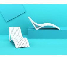 Siesta Plastik Şezlong Beyaz