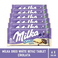 Milka Oreo Beyaz Çikolata 100 gr 6 Adet