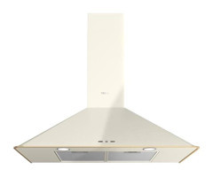 Teka DOS 90.2 175 W 603 m3/h 90 cm Cam Bacalı Duvar Tipi Davlumbaz Krem