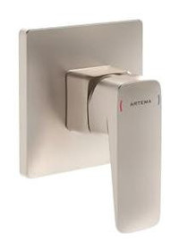 Artema Root Square A4275134 Krom Aç Kapa Antrasit Banyo Bataryası Nikel