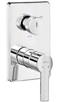 Eca Delta 102167307-k Krom 3 Delikli Aç Kapa Ankastre Banyo Bataryası Gümüş