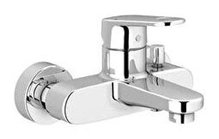 Grohe Eurocosmo 32831000 Krom Çift Delikli Aç Kapa Kare Banyo Bataryası Gümüş
