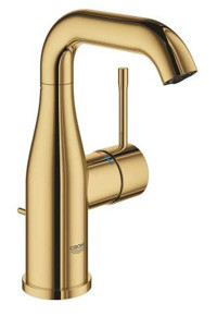 Grohe Essence 24173GL1 Krom Aç Kapa Kuğu Banyo Bataryası Altın