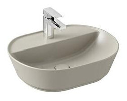 Vitra Geo 7428b0200041 Tekli 55 cm Seramik Oval Lavabo Bej