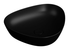 Vitra Plural7812B4830016 Tekli 47 cm Seramik Üçgen Lavabo Mat Siyah