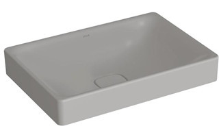 Vitra Metropole 7535b0761398 Tekli 60 cm Seramik Dikdörtgen Lavabo Gri