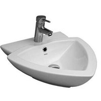 Serel 2036tds000 Tekli 52 cm Seramik Üçgen Lavabo Beyaz