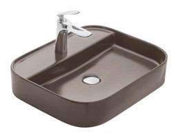 Paluci Anka Tekli 55 cm Porselen Çanak Lavabo Vizon