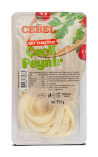 Cebel Tam Yağlı Çeçil İnek Peyniri 200 gr