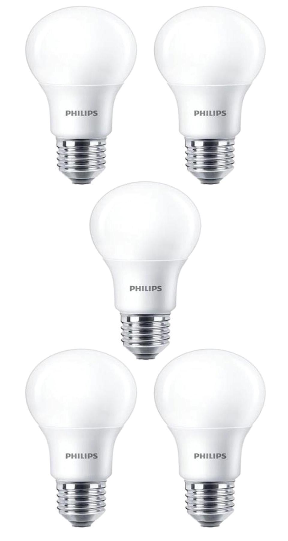 Philips Essential 8 W Tasarruflu Beyaz E27 Led Ampul 5 Adet