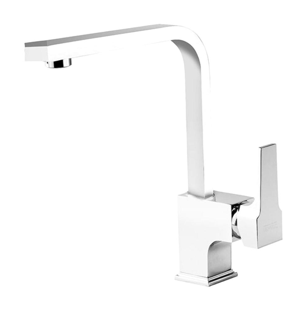 Newarc Aqua 941881L Çift Girişli Aç Kapa Eviye Bataryası Gümüş