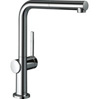 Hansgrohe Talis M54 72809000 Spiralli Kuğu Çift Girişli Aç Kapa Eviye Bataryası Gümüş
