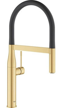 Grohe Essence-30294GN0 Spiralli Çift Girişli Aç Kapa Eviye Bataryası Altın