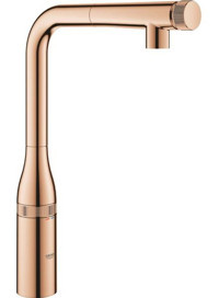 Grohe Essence Smartcontrol-31615DA0 Spiralli Çift Girişli Basmalı Eviye Bataryası Bronz