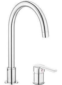 Eca Delta 402105007 Çift Girişli Aç Kapa Eviye Bataryası Gümüş
