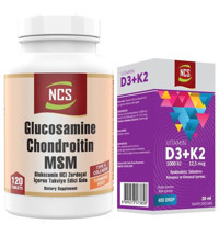 Ncs Glucosamine Chondroitin Msm - Vitamin D3 K2 Aromasız Yetişkin Vitamin 120 Tablet - 20 ml
