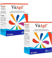 Vitagil Multivitamin Aromasız Yetişkin Vitamin 2x30 Tablet