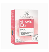 Natural Vitamin D3 Aromasız Yetişkin Vitamin 10 ml