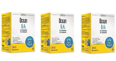 Ocean D3 K2 Aromasız Yetişkin Vitamin 3x20 ml