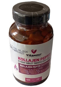 Vitamost Kollajen Peptit Aromasız Yetişkin Vitamin 120 Tablet