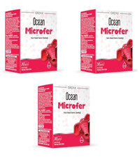 Ocean Microfer Aromasız Yetişkin Vitamin 3x30 ml